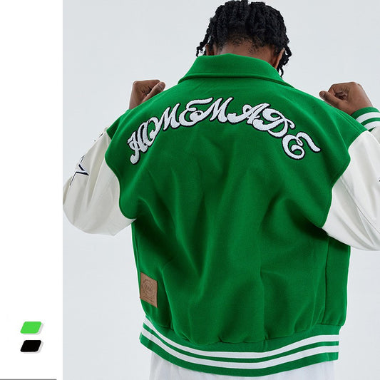 Classic men's jacket in vintage style, American Street Tide Brand, High Street