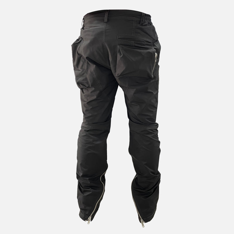 Men's 3D Nylon Overalls High Street – Techwear style, box pockets, stylish zippers.