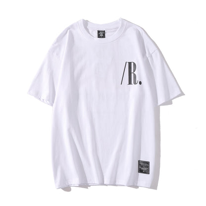 Street Trend Men And Women With The Same StyleCouples RoundNeck Short Sleeves