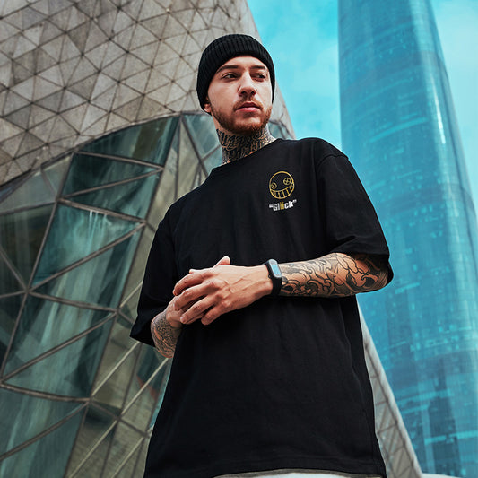 Loose Graphic Streetwear T-Shirt – Men’s Hong Kong Style Summer Top