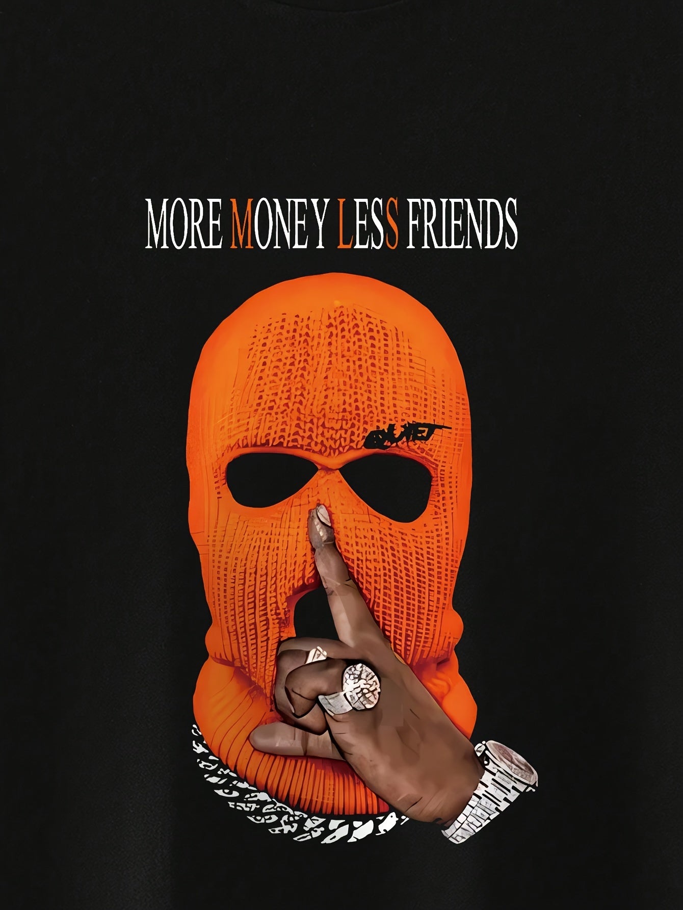 More MONEY LESS Creative Printed Summer Casual T-shirt For Men Short Sleeves