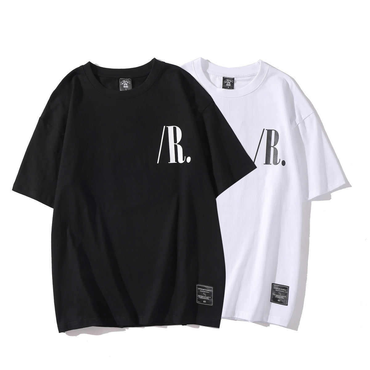 Street Trend Men And Women With The Same StyleCouples RoundNeck Short Sleeves