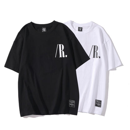 Street Trend Men And Women With The Same StyleCouples RoundNeck Short Sleeves