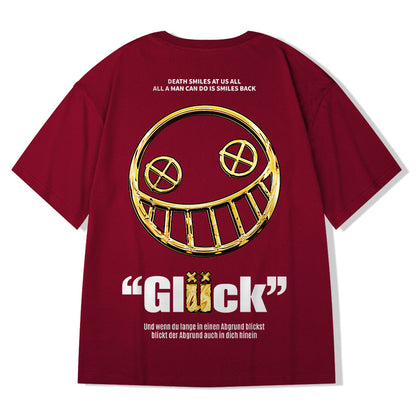 Loose Graphic Streetwear T-Shirt – Men’s Hong Kong Style Summer Top