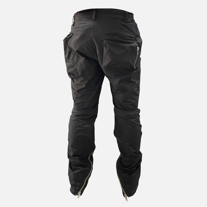 Men's 3D Nylon Overalls High Street – Techwear style, box pockets, stylish zippers.