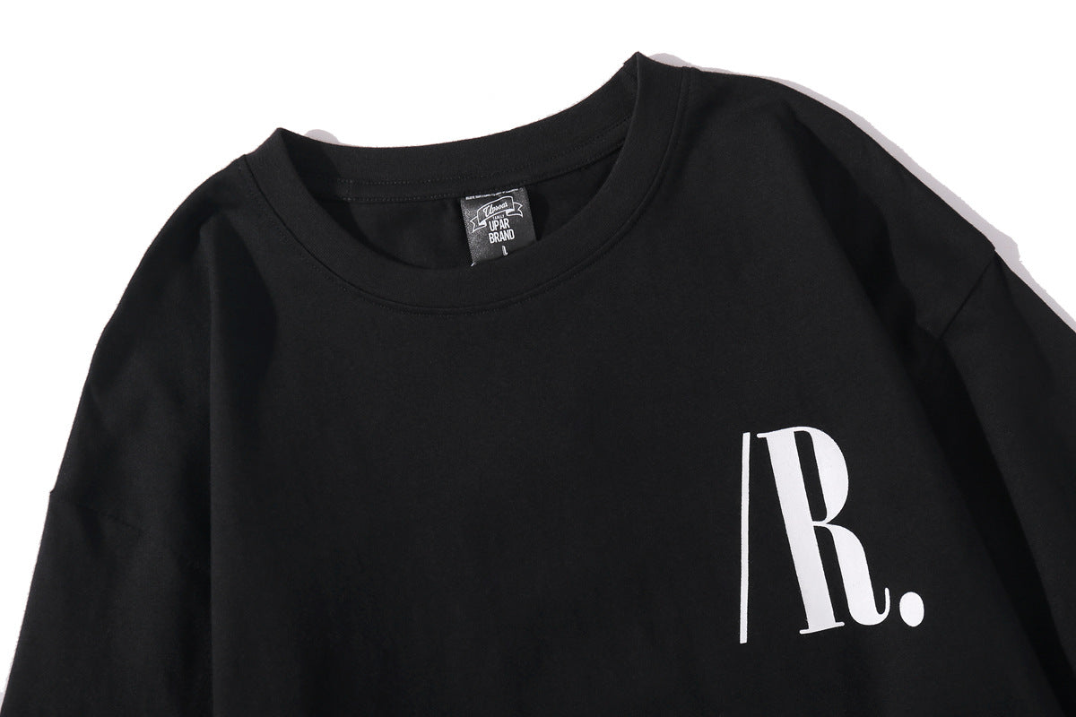 Street Trend Men And Women With The Same StyleCouples RoundNeck Short Sleeves