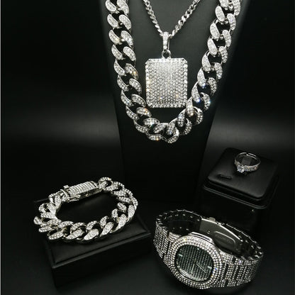 Hiphop Hiphop Full Diamond Cuba Men's Necklace