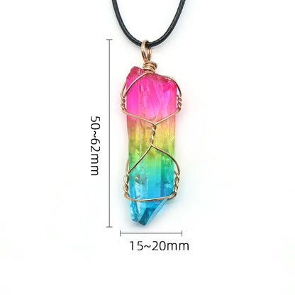 Crystal tree of life pendant